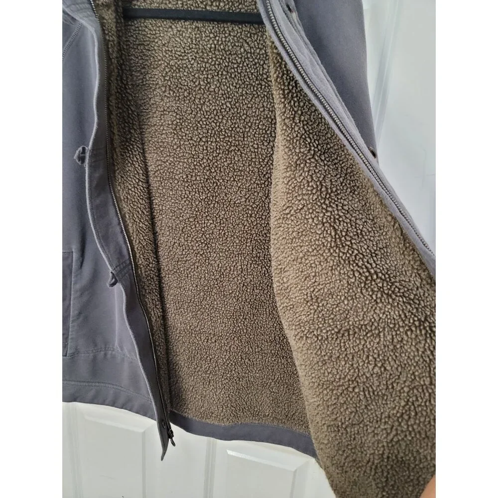 Eddie‎ Bauer Women's Hooded Fleece-Lined Jacket Pocket Elbow patch
